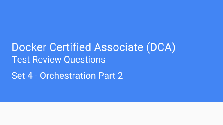 Latest DCA Test Online